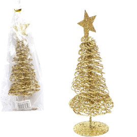 ЕЛКА ИСКУСТВЕННАЯ 20 СМ ЗОЛОТАЯ OF23073