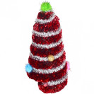 ЕЛОЧКА КОНУСНАЯ С УКРАШЕНИЯМИ 7×16 СМ