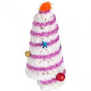 ЕЛОЧКА КОНУСНАЯ С УКРАШЕНИЯМИ 7×16 СМ