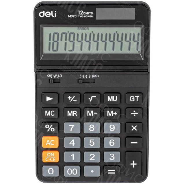 КАЛЬКУЛЯТОР DELI M320 (12Р,ДВ.ПИТ)
