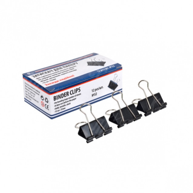 БИНДЕР 32ММ ЧЁРНЫЙ