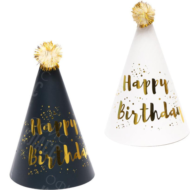 КОЛПАК ДЕТСКИЙ "HAPPY BIRTHDAY" 16СМ JY-1066