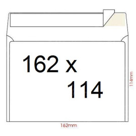 КОНВЕРТ БУМАЖНЫЙ 162Х114 ММ С6 КЛЕЕВОЙ СЛОЙ