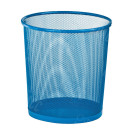 КОРЗИНА ДЛЯ МУСОРА МЕТАЛЛИЧЕСКАЯ СЕТЧАТАЯ СИНЯЯ 23,5*26*19СМ