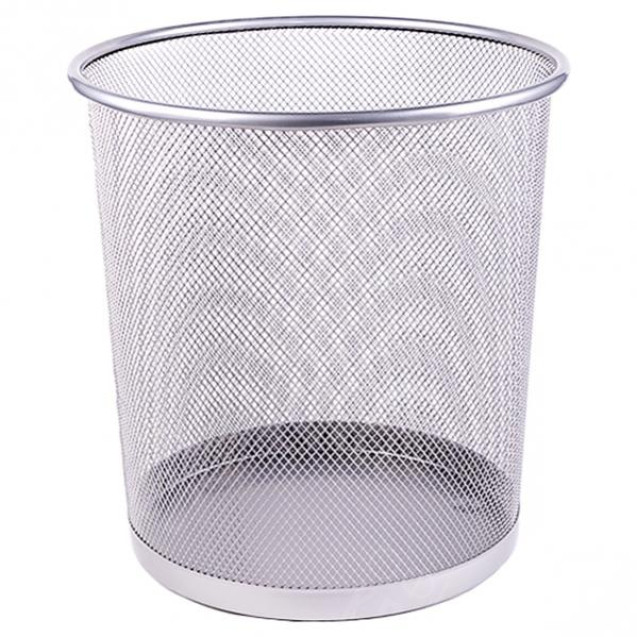 КОРЗИНА МЕТАЛЛИЧЕСКАЯ СЕТЧАТАЯ 5002, СЕРЕБРО 26*22*28СМ