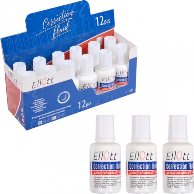 КОРРЕКТОР С КИСТОЧКОЙ ELLOT LT-120S 20МЛ