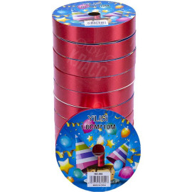 ЛЕНТА 18ММ*10М КРАСНАЯ,  13-175