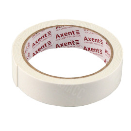 ЛЕНТА КЛЕЙКАЯ ДВУСТОРОННЯЯ AXENT 3112-A 24 ММ Х 2 М, ВСПЕНЕННАЯ