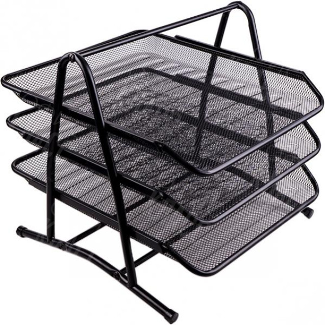 ЛОТОК 3 ОТДЕЛЕНИЯ "МЕТАЛЛ" 1087-BI ГОРИЗОНТАЛЬНЫЙ ЧЕРНЫЙ