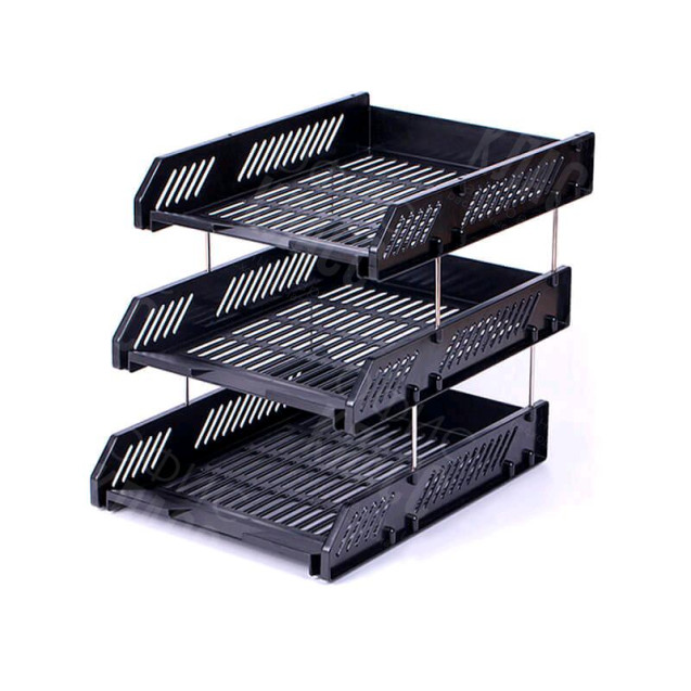 ЛОТОК 3 ОТДЕЛЕНИЯ ГОРИЗОНТАЛЬНЫЙ ПЛАСТИКОВЫЙ С ПРОРЕЗЯМИ СБОРНЫЙ 9209 DELI