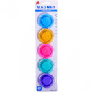 МАГНИТ ДЛЯ ДОСКИ «ЦВЕТНОЙ»  5 ШТУК T-4005, D4  СМ