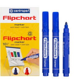 МАРКЕР ВОДНЫЙ ДЛЯ ФЛИПЧАРТА ПО БУМАГЕ CENTROPEN  8550 СИНИЙ