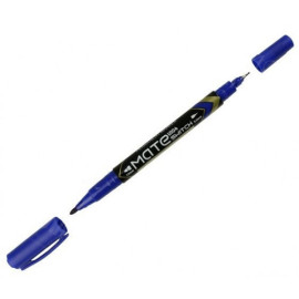 МАРКЕР ПЕРМАНЕНТНЫЙ ДВУСТОРОННИЙ СИНИЙ 940674