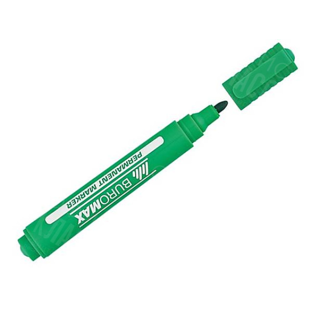МАРКЕР ПЕРМАНЕНТНЫЙ СПИРТОВОЙ BUROMAX 8700 ЗЕЛЕНЫЙ