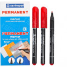 МАРКЕР ПЕРМАНЕНТНЫЙ СПИРТОВОЙ CENTROPEN 2846 КРАСНЫЙ  