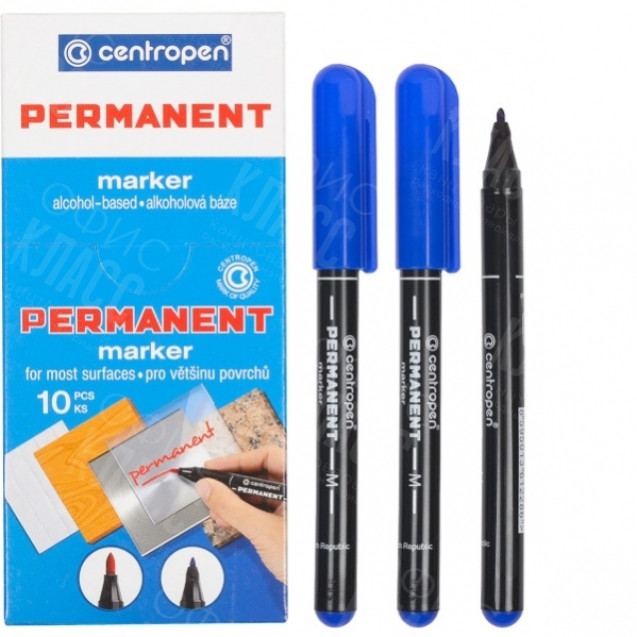 МАРКЕР ПЕРМАНЕНТНЫЙ СПИРТОВОЙ CENTROPEN 2846 СИНИЙ