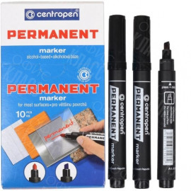 МАРКЕР ПЕРМАНЕНТНЫЙ СПИРТОВОЙ CENTROPEN 8576 ЧЕРНЫЙ