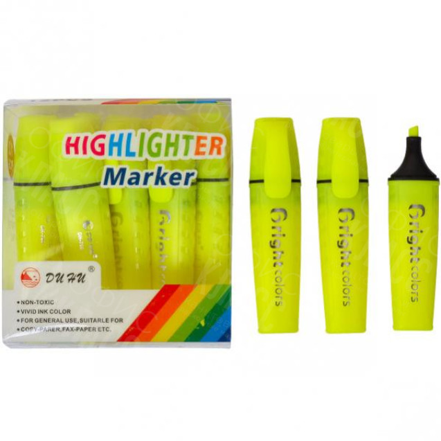 МАРКЕР ТЕКСТОВЫДЕЛИТЕЛЬ ЖЕЛТЫЙ JH-700