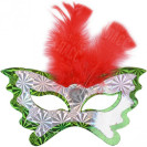 МАСКА 3  D ГОЛОГРАММА С ПЕРЬЯМИ