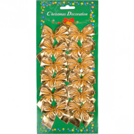 НАБОР БАНТИКОВ 12  ШТ ЗОЛОТЫХ 12–163