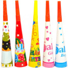 НАБОР ДУДОЧЕК КУПОЛ «С ДНЕМ РОЖДЕНИЯ»  6 ШТУК 10–54