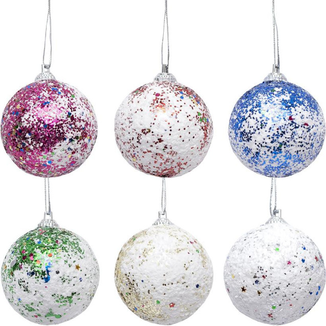 НАБОР ИГРУШЕК ЕЛОЧНЫХ "ШАРЫ" 6 ШТ D5.5СМ ACF21131-6/22131-6