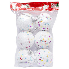 НАБОР ИГРУШЕК ЕЛОЧНЫХ "ШАРЫ" 6 ШТ D5.5СМ ACF22105-6