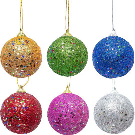 НАБОР ИГРУШЕК ЕЛОЧНЫХ "ШАРЫ" 6 ШТ D5.5СМ ACF22235-6