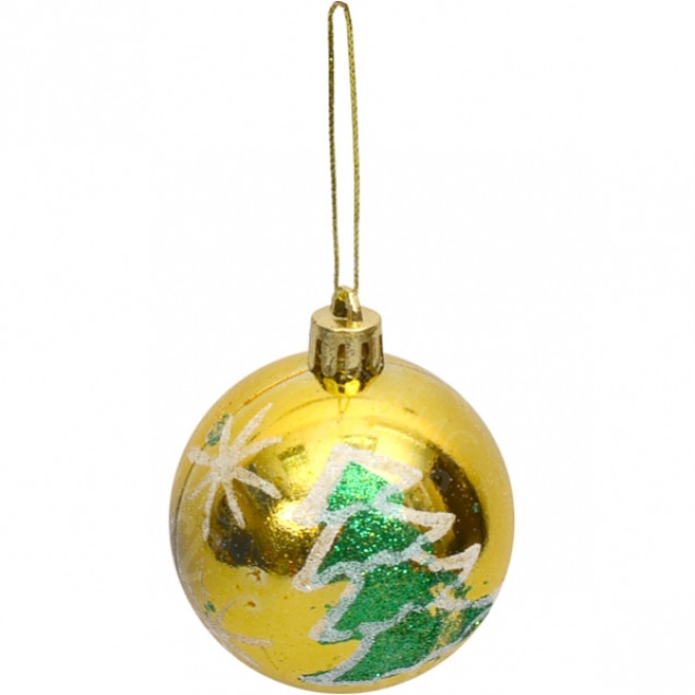 НАБОР ИГРУШЕК ЕЛОЧНЫХ «ШАРЫ»  6 ШТ.   16  HX2104