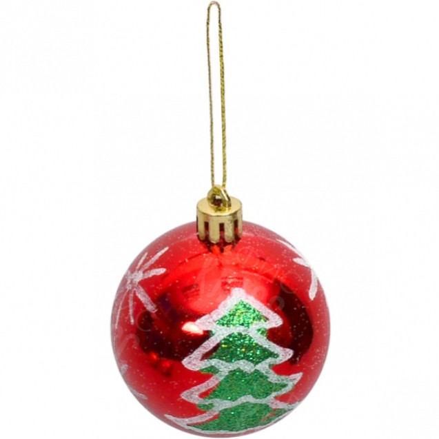 НАБОР ИГРУШЕК ЕЛОЧНЫХ «ШАРЫ»  6 ШТ.   16  HX2104