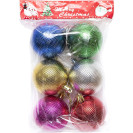 НАБОР ИГРУШЕК ЕЛОЧНЫХ 6ШТ "ШАРЫ" 6СМ 6735-22