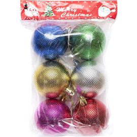 НАБОР ИГРУШЕК ЕЛОЧНЫХ 6ШТ "ШАРЫ" 6СМ 6735-22