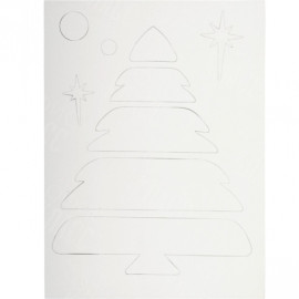 НАБОР НОВОГОДНИХ ТРАФАРЕТОВ, 8 ЛИСТОВ А3–5  /13–42