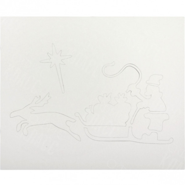 НАБОР НОВОГОДНИХ ТРАФАРЕТОВ, 8 ЛИСТОВ А3–5  /13–42