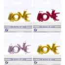 НАБОР СВЕЧЕЙ ДЛЯ ТОРТА "LOVE" JY-1062