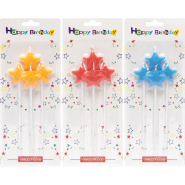 НАБОР СВЕЧЕЙ ДЛЯ ТОРТА "ЗВЕЗДОЧКИ" 4ШТ TL-1045