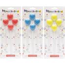 НАБОР СВЕЧЕЙ ДЛЯ ТОРТА "СЕРДЕЧКИ" 4ШТ TL-1053