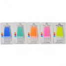 НАБОР СВЕЧЕЙ ДЛЯ ТОРТА 10–90 НЕОНОВЫЕ 10 ШТУК