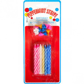 НАБОР СВЕЧЕЙ ДЛЯ ТОРТА 10–92 12 ШТУК, СРЕДНИЕ