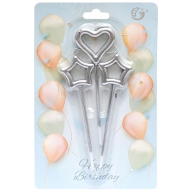 НАБОР СВЕЧЕЙ ДЛЯ ТОРТА 3ШТ JY-1061