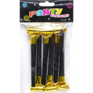 НАБОР СВИСТКОВ КАРНАВАЛЬНЫХ ФОЛЬГИРОВАННЫХ 6 ШТУК 1698-7