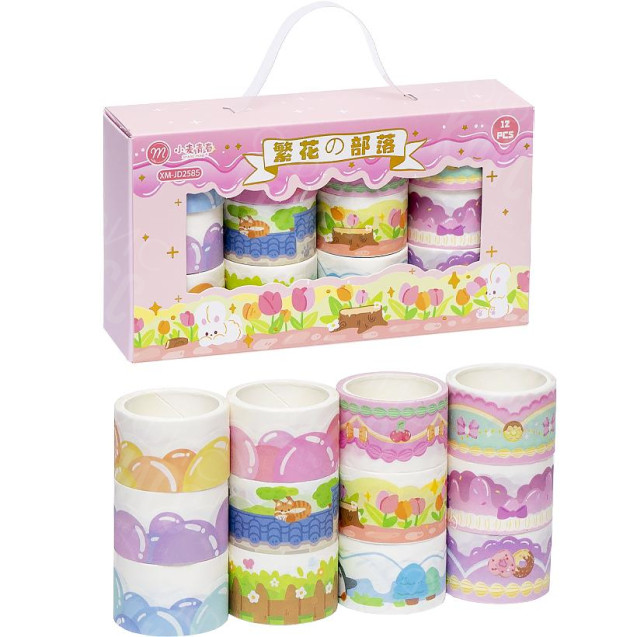 НАБОР СКОТЧ ДЕКОРАТИВНЫЙ 12ШТ XM-JD2585