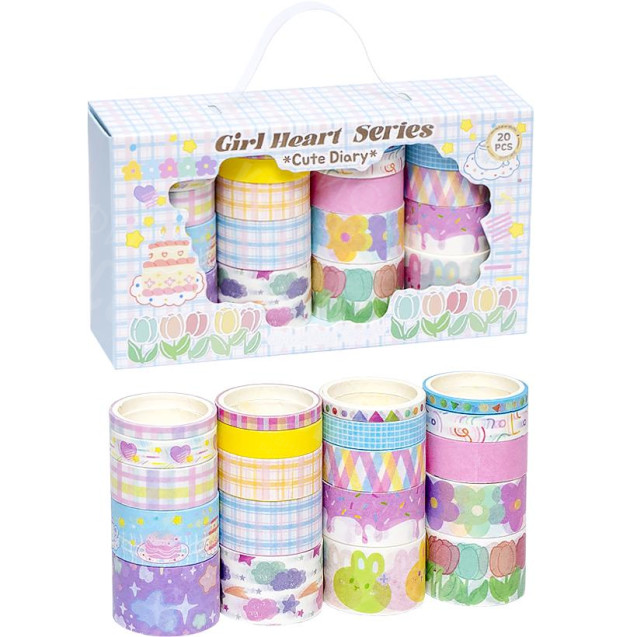 НАБОР СКОТЧ ДЕКОРАТИВНЫЙ 20ШТ XM-JD2622K