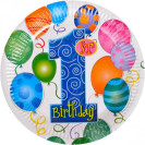 НАБОР ТАРЕЛОК 23  СМ «С ДНЕМ РОЖДЕНИЯ»  10 ШТУК 10–44