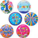 НАБОР ТАРЕЛОК 23  СМ «С ДНЕМ РОЖДЕНИЯ»  10 ШТУК 10–44