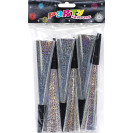 НАБОР ТРУБОЧКА-СВИСТОК ФОЛЬГИРОВАННАЯ 20СМ 6 ШТУК 1698-4