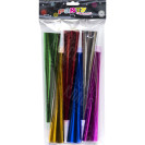 НАБОР ТРУБОЧКА-СВИСТОК ЦВЕТНЫЕ ФОЛЬГИРОВАННАЯ 30СМ 6 ШТУК 1698-5