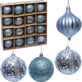 НАБОР ШАРОВ 16ШТ D8СМ 6279-5 БИРЮЗА