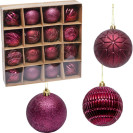 НАБОР ШАРОВ 16ШТ D8СМ 6279-5 РОЗОВЫЙ