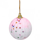 НАБОР ШАРОВ 6  ШТУК «БЕЛЫЙ С ЗВЕЗДОЧКАМИ»  D6 12–96